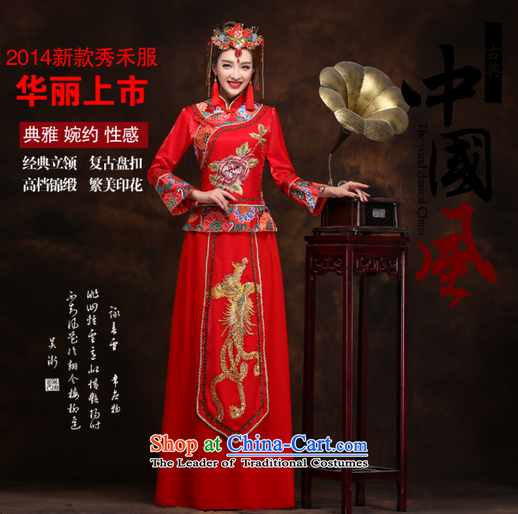 The Syrian Chinese Soo-reel hour services serving drink bride classical cheongsam wedding dress long dragon use hi-costume XL Photo, prices, brand platters! The elections are supplied in the national character of distribution, so action, buy now enjoy more preferential! As soon as possible.