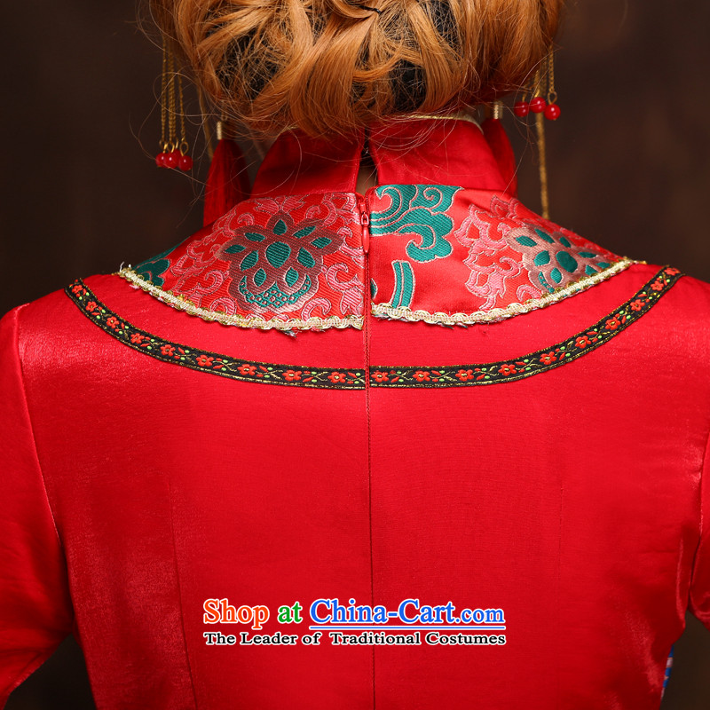 The Syrian Chinese Soo-reel hour services serving drink bride classical cheongsam wedding dress long dragon use hi- XL, Syria has been pressed time costume shopping on the Internet