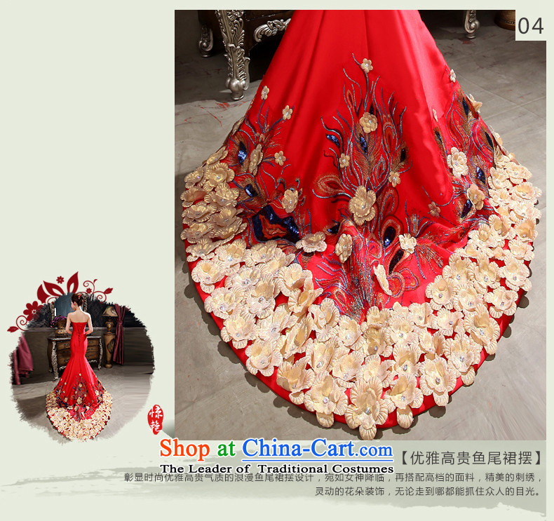 The HIV NEW 2015 marriages、Qipao Length of Chinese antique dresses crowsfoot bows services embroidery flowers and chest straps Q0049 RED S code ( 1.9 feet ) picture waistline, prices, brand platters! The elections are supplied in the national character of distribution, so action, buy now enjoy more preferential! As soon as possible.