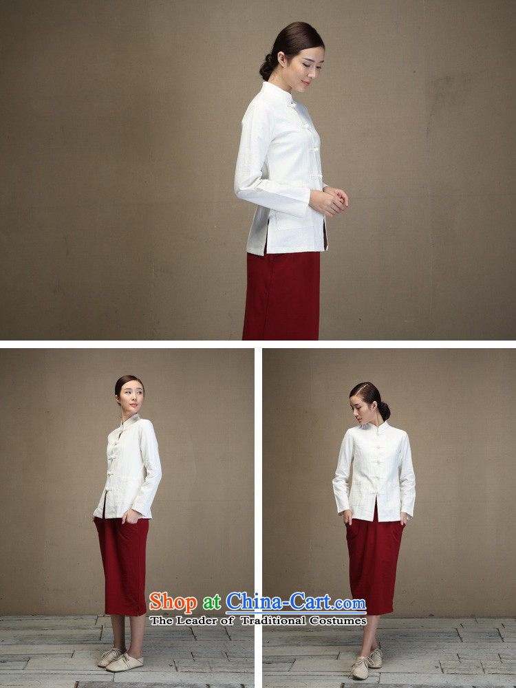 Azzu (azouari) Defense Tang Dynasty Chinese improved long-sleeved T-shirt, Chinese tunic manually Chinese Cardigan linen female white jacket S pre-sale 7 day shipping picture, prices, brand platters! The elections are supplied in the national character of distribution, so action, buy now enjoy more preferential! As soon as possible.