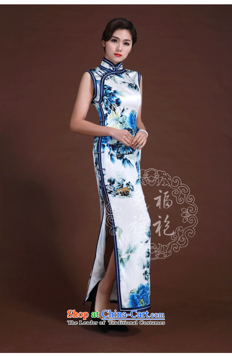 Il well Porcelain china wind dress high-end traditional handicraft silk cheongsam upscale poster long qipao porcelain S15 day shipping picture, prices, brand platters! The elections are supplied in the national character of distribution, so action, buy now enjoy more preferential! As soon as possible.