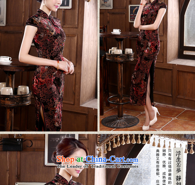2015 new dulls long golden wedding of older velvet wedding dress cheongsam dress MOM pack skirt suits L picture, prices, brand platters! The elections are supplied in the national character of distribution, so action, buy now enjoy more preferential! As soon as possible.