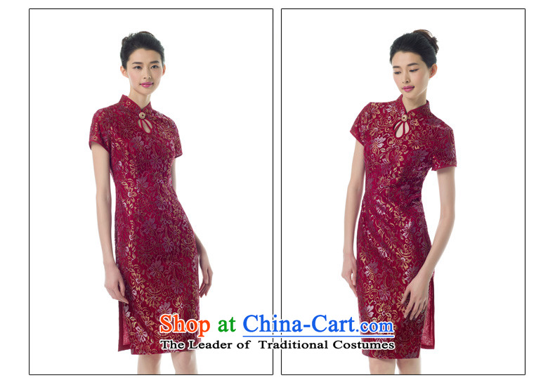 The Tang Dynasty outfits wood really spring and summer 2015 new women's retro cheongsam dress wedding banquet mother replacing 04 Excluding UNOPS deep red M picture, prices, brand platters! The elections are supplied in the national character of distribution, so action, buy now enjoy more preferential! As soon as possible.
