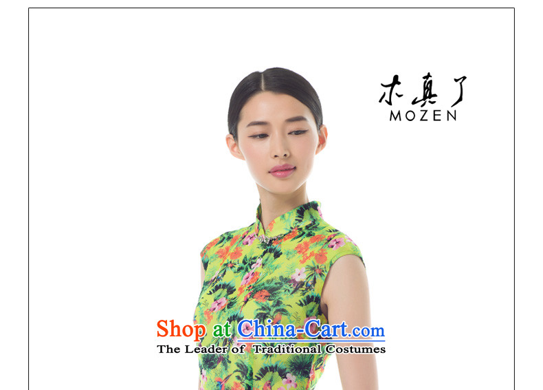 Wooden spring of 2015 is a new stylish package rotator cuff short cheongsam dress 42818 Female Sau San 15 light green XL Photo, prices, brand platters! The elections are supplied in the national character of distribution, so action, buy now enjoy more preferential! As soon as possible.