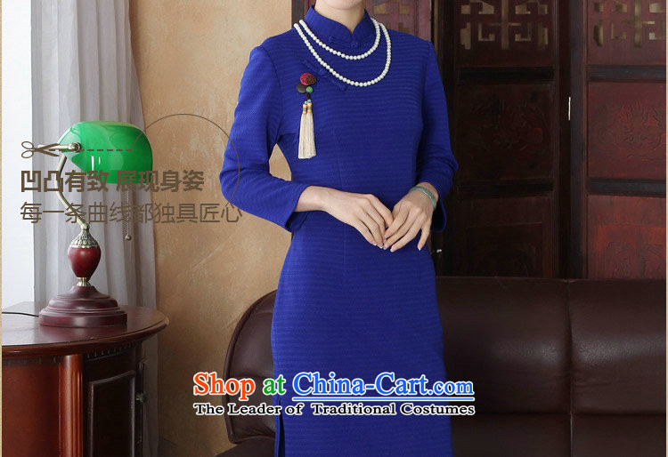 Floral spring new women's dresses collar Chinese cheongsam look like grid improved ramp up Sau San 9 cuff qipao figure color L picture, prices, brand platters! The elections are supplied in the national character of distribution, so action, buy now enjoy more preferential! As soon as possible.
