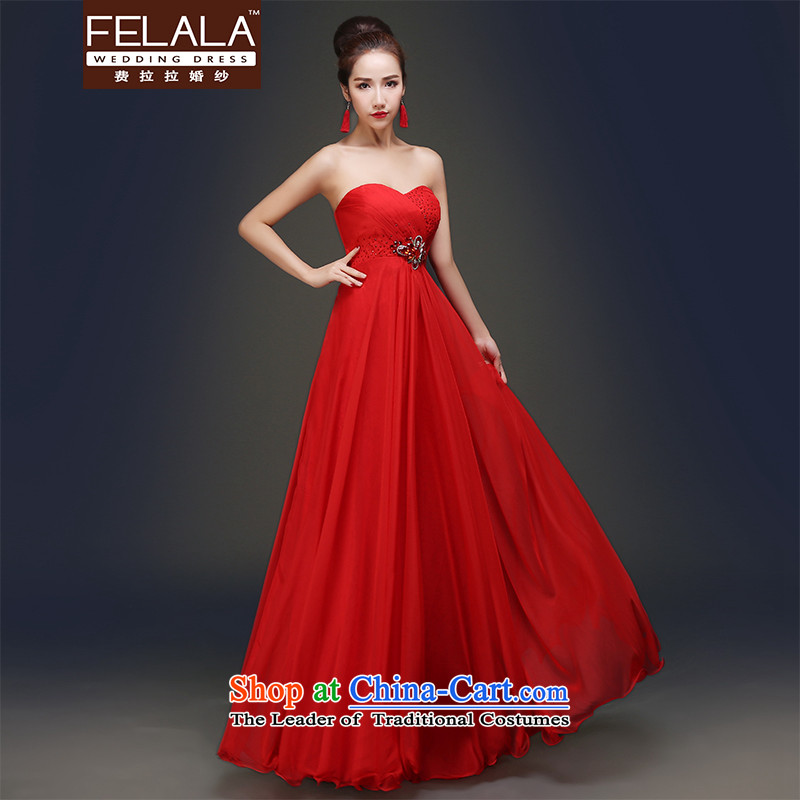 Ferrara in spring and summer 2015 new stylish anointed chest bride bows services for pregnant women, Top Loin dress dress RED M Suzhou shipment of Ferrara wedding (FELALA) , , , shopping on the Internet