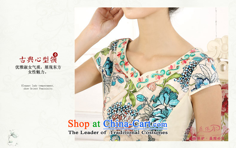 In accordance with the American's spring 2015 new short cheongsam dress female retro stamp improved embroidery girls qipao daily green M picture, prices, brand platters! The elections are supplied in the national character of distribution, so action, buy now enjoy more preferential! As soon as possible.