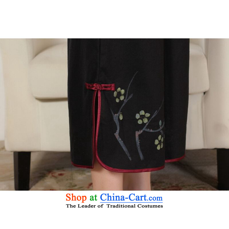 Ms. Tang Jing court intended pants summer costume Han-wide-legged pants ethnic female black , L' pants Jing Ge , , , shopping on the Internet