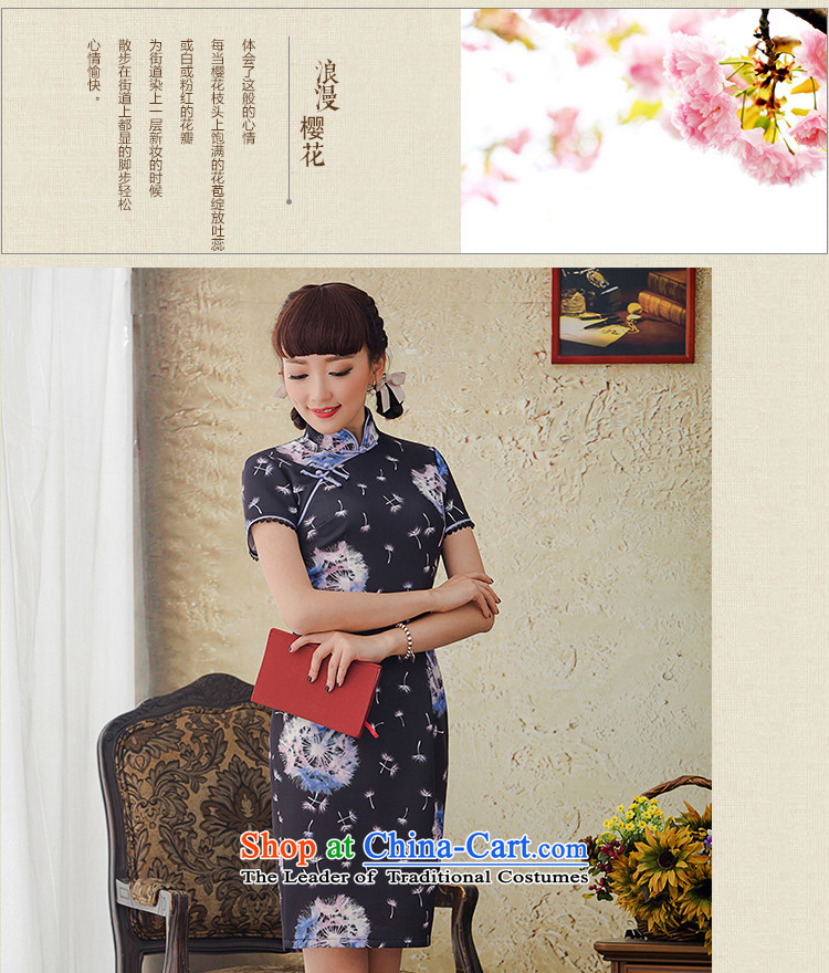 A Pinwheel Without Wind looked incense improvements Yat stamp short of Qipao Stylish spring/summer 2015) Ms. daily cheongsam dress black L picture, prices, brand platters! The elections are supplied in the national character of distribution, so action, buy now enjoy more preferential! As soon as possible.