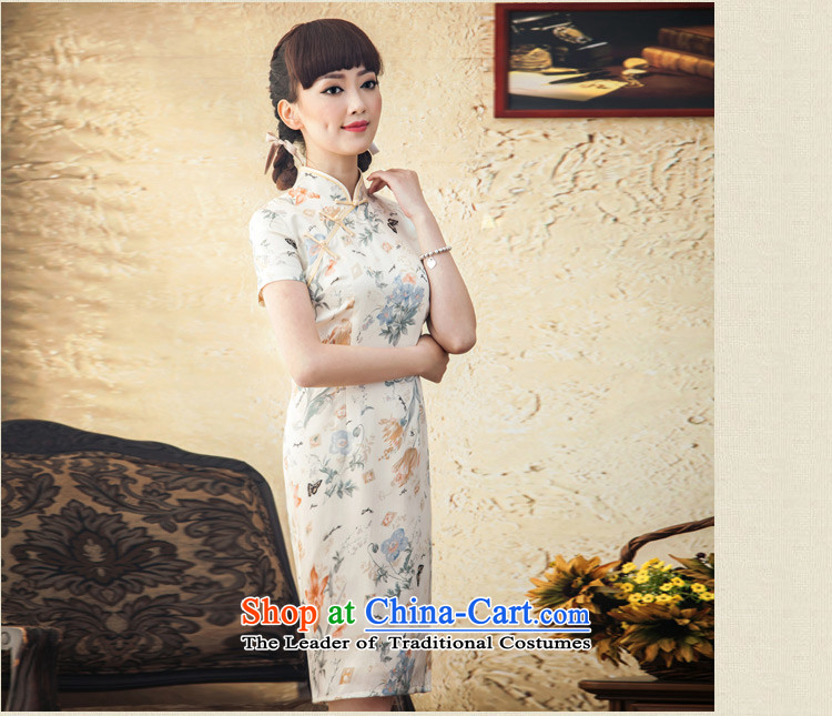 A Pinwheel Without Wind the new Yat Silk Cheongsam, improvement of stamp short stylish new spring and autumn day-to-day cheongsam dress suspiciously L photo, prices, brand platters! The elections are supplied in the national character of distribution, so action, buy now enjoy more preferential! As soon as possible.