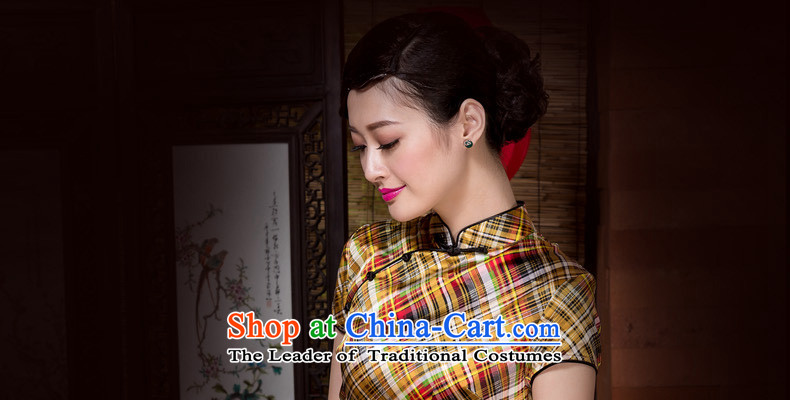 The seal of the spring and summer of 2015, the Republic of Korea, New Style sub heavyweight silk cheongsam dress qipao daily Ms. banquet picture color M brand, prices, picture platters! The elections are supplied in the national character of distribution, so action, buy now enjoy more preferential! As soon as possible.