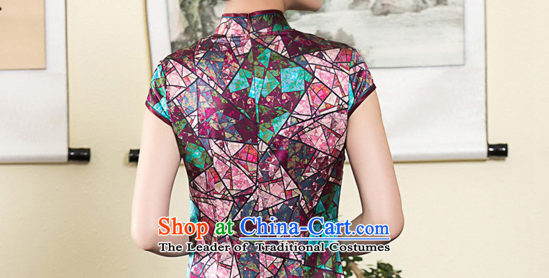 The seal of the spring and summer of 2015, diamond heavyweight silk cheongsam dress improved Sau San retro herbs extract female qipao picture color pictures, prices, XXL brand platters! The elections are supplied in the national character of distribution, so action, buy now enjoy more preferential! As soon as possible.