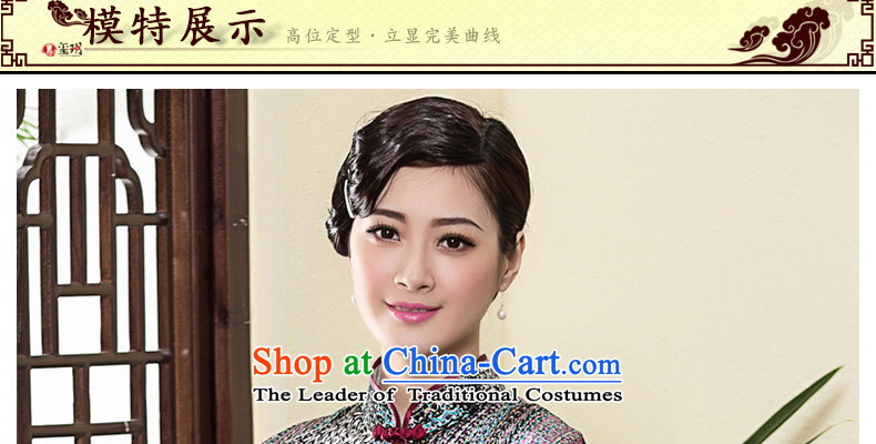 The Seal of 2015 heavyweight Silk Cheongsam Ms. short-sleeved Stylish retro daily improved temperament, dresses skirt picture color M brand, prices, picture platters! The elections are supplied in the national character of distribution, so action, buy now enjoy more preferential! As soon as possible.