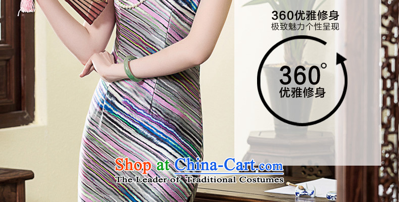 The Seal of 2015 heavyweight silk Chinese national short-sleeved Silk Cheongsam Shanghai republic of korea wind, herbs extract pictures color S pictures cheongsam, prices, brand platters! The elections are supplied in the national character of distribution, so action, buy now enjoy more preferential! As soon as possible.
