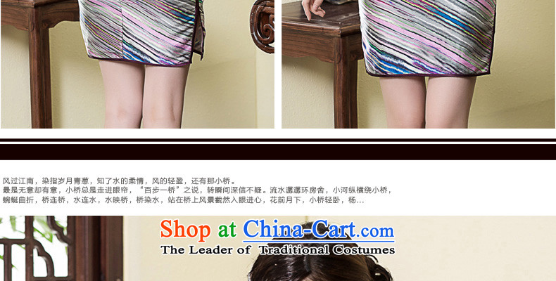 The Seal of 2015 heavyweight silk Chinese national short-sleeved Silk Cheongsam Shanghai republic of korea wind, herbs extract pictures color S pictures cheongsam, prices, brand platters! The elections are supplied in the national character of distribution, so action, buy now enjoy more preferential! As soon as possible.