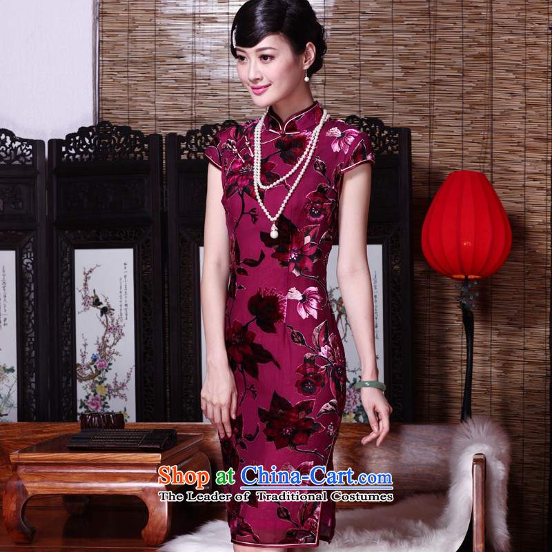 The seal of the spring and summer of 2015, New cheongsam dress really scouring pads Sau San video thin sepia pictures of the Republic of Korea Daily elegant qipao XXL, seal decreased by , , , Color shopping on the Internet