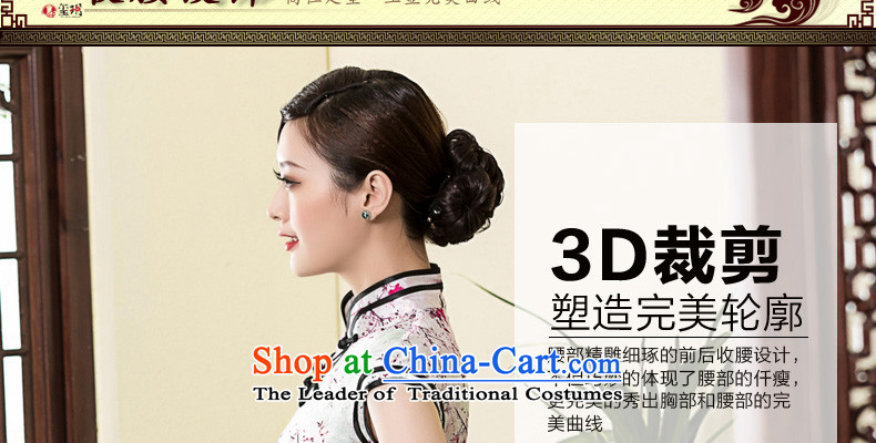 The seal of the spring and summer months new 2015 high-end heavy Silk Cheongsam elegant stamp herbs extract female cheongsam dress photo color M brand, prices, picture platters! The elections are supplied in the national character of distribution, so action, buy now enjoy more preferential! As soon as possible.