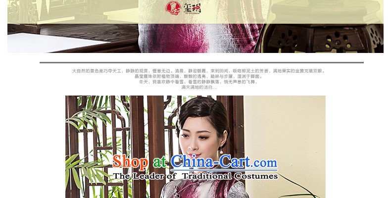 The seal of the spring and summer of 2015, the new republic of korea heavy silk cheongsam dress of the forklift truck cheongsam dress Chinese pictures retro-color pictures, prices, XL brand platters! The elections are supplied in the national character of distribution, so action, buy now enjoy more preferential! As soon as possible.