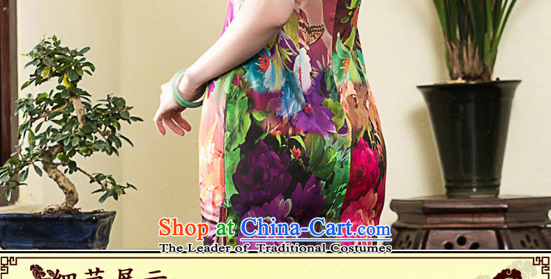 The autumn 2015 decreased by new republic of korea Wind Flower heavyweight Silk Cheongsam daily retro Ms. banquet qipao skirt picture color pictures, prices, XXL brand platters! The elections are supplied in the national character of distribution, so action, buy now enjoy more preferential! As soon as possible.