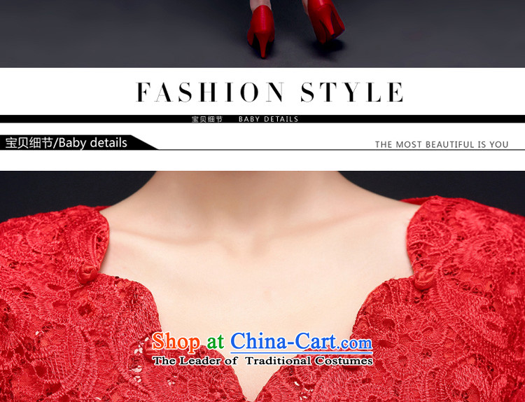 The new 2015 autumn and winter red bride wedding dress stylish long-sleeved back to door service long-sleeved) bows qipao L picture, prices, brand platters! The elections are supplied in the national character of distribution, so action, buy now enjoy more preferential! As soon as possible.