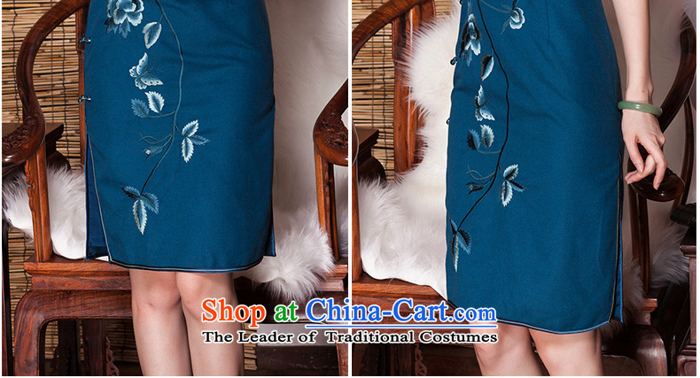 The seal of the Winter 2015 New banquet embroidery high-end cheongsam look elegant improvement by Ms. Cuff Color Picture skirt qipao XL Photo, prices, brand platters! The elections are supplied in the national character of distribution, so action, buy now enjoy more preferential! As soon as possible.