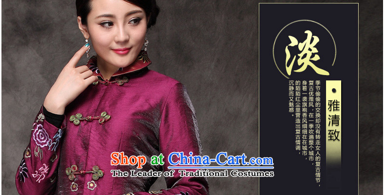 The Seal of 2015 autumn and winter Tang dynasty Great national codes jacket Ms. retro fitted Chinese embroidery shirts mother tray clip the red XXXL picture, prices, brand platters! The elections are supplied in the national character of distribution, so action, buy now enjoy more preferential! As soon as possible.