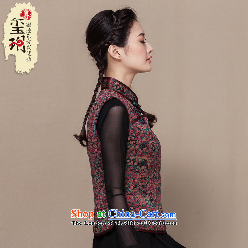 The seal of the Winter 2015 new ethnic Tang dynasty, a vest Heung-cloud yarn saika cotton shirt disc folder qipao deduction SAIKA XL, seal decreased by , , , shopping on the Internet