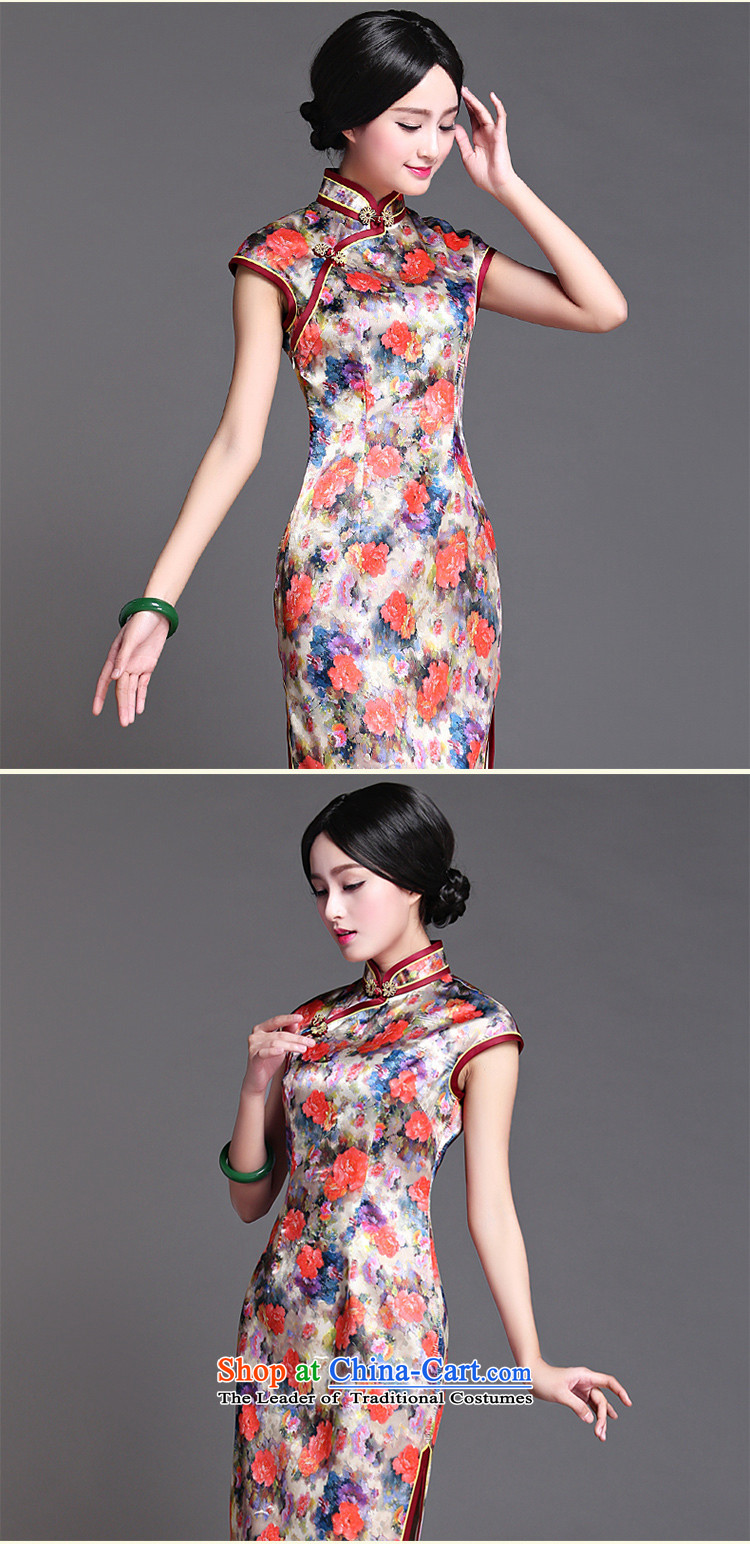 Chinese New Year 2015 classic ethnic retro Ms. daily cheongsam dress improved Stylish spring and summer short of Sau San XXXL Murong cloud pictures, prices, brand platters! The elections are supplied in the national character of distribution, so action, buy now enjoy more preferential! As soon as possible.