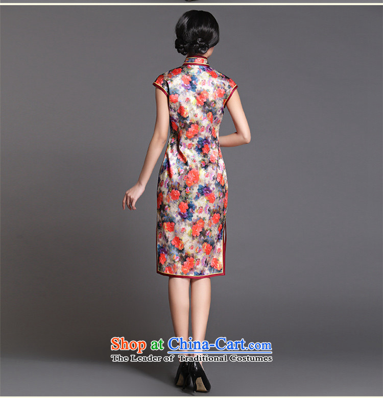 Chinese New Year 2015 classic ethnic retro Ms. daily cheongsam dress improved Stylish spring and summer short of Sau San XXXL Murong cloud pictures, prices, brand platters! The elections are supplied in the national character of distribution, so action, buy now enjoy more preferential! As soon as possible.