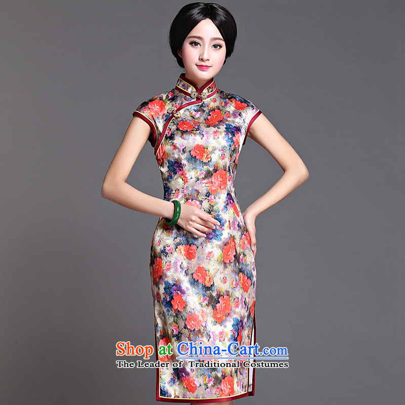 Chinese New Year 2015 classic ethnic retro Ms. daily cheongsam dress improved Stylish spring and summer short of Sau San Murong Chan Wah-Classic (XXXL, HUAZUJINGDIAN) , , , shopping on the Internet