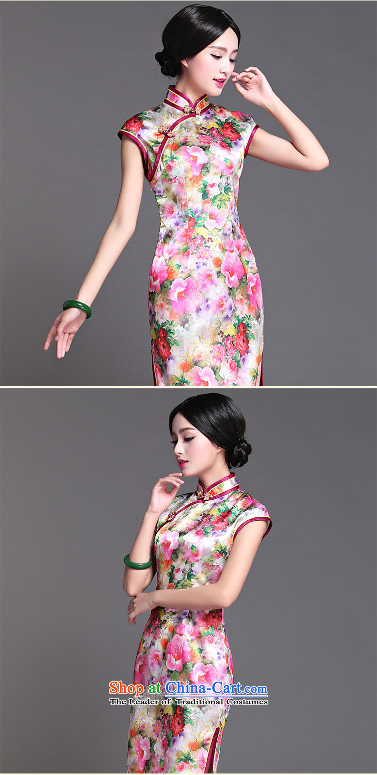 China Ethnic classic 2015 spring/summer daily Chinese qipao Ms. Sau San skirt Fashion arts short of improved Chun Tao XXXL picture, prices, brand platters! The elections are supplied in the national character of distribution, so action, buy now enjoy more preferential! As soon as possible.