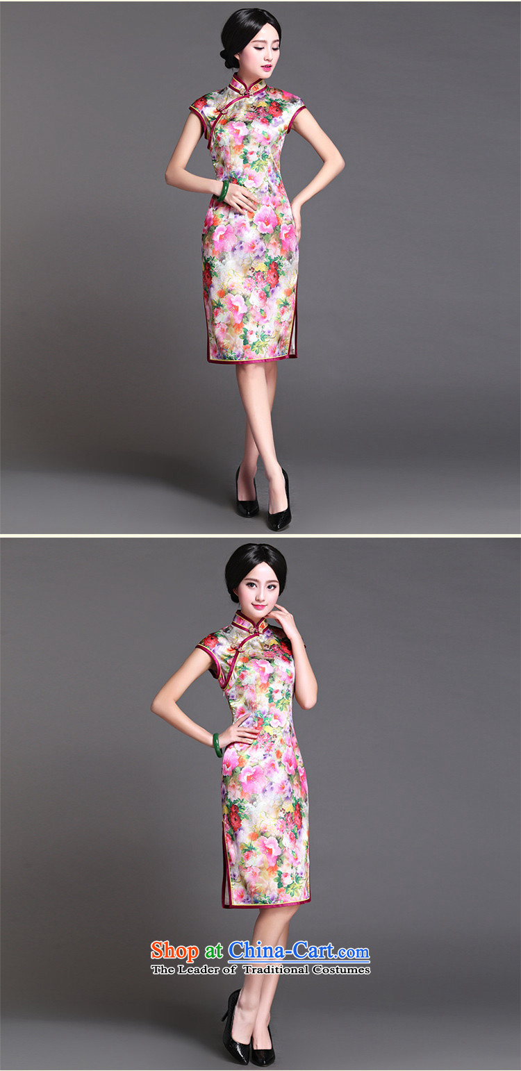 China Ethnic classic 2015 spring/summer daily Chinese qipao Ms. Sau San skirt Fashion arts short of improved Chun Tao XXXL picture, prices, brand platters! The elections are supplied in the national character of distribution, so action, buy now enjoy more preferential! As soon as possible.