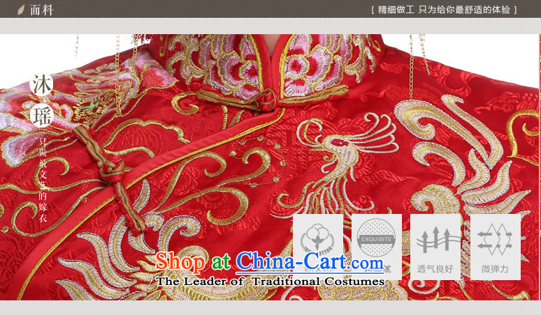Bathing in the  same brides angelbaby Yao Feng-soo wo service use summer bride bows services 2015 new ancient ceremonial dress wedding gown of luxury Chinese embroidery S  breast in length and 84cm photo, prices, brand platters! The elections are supplied in the national character of distribution, so action, buy now enjoy more preferential! As soon as possible.
