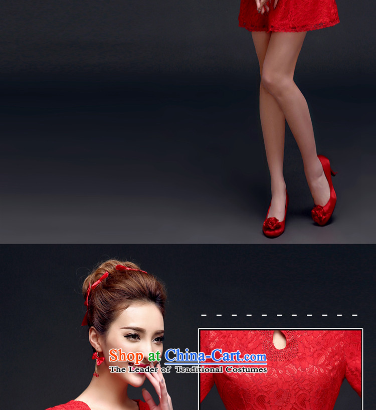 The privilege of serving-leung 2015 new bride of autumn and winter red wedding dress long-sleeved lace back to door service long-sleeved) bows qipao M-40 picture, prices, brand platters! The elections are supplied in the national character of distribution, so action, buy now enjoy more preferential! As soon as possible.