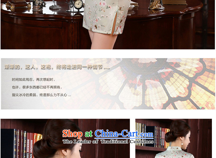 The pro-am daily autumn 2015 new retro Sau San short stylish improved girls short-sleeve of the forklift truck cheongsam dress short, L-waist 73cm picture, prices, brand platters! The elections are supplied in the national character of distribution, so action, buy now enjoy more preferential! As soon as possible.