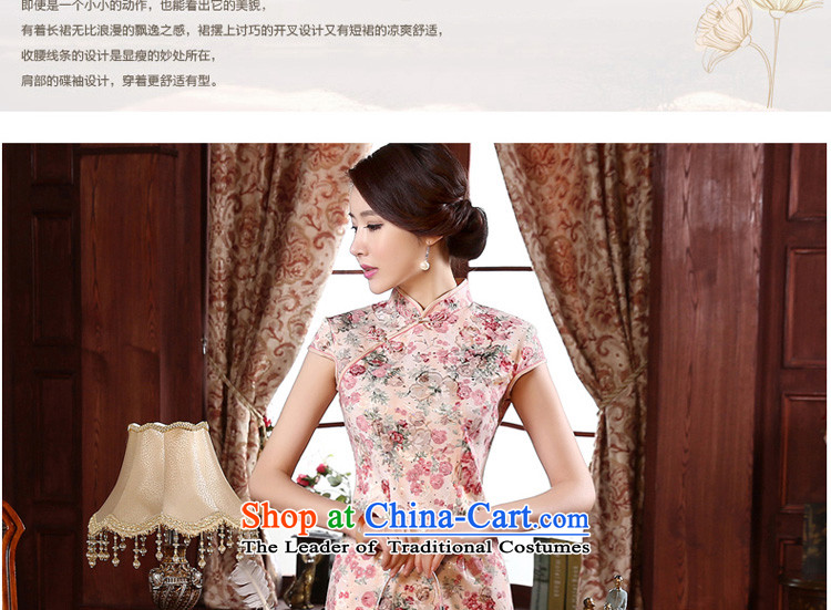 At 2015 new pro-fall short of Sau San improvements retro style daily short-sleeved girls of the forklift truck cheongsam dress red S-waist 67cm photo, prices, brand platters! The elections are supplied in the national character of distribution, so action, buy now enjoy more preferential! As soon as possible.