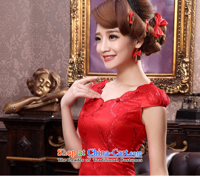 The privilege of serving-leung Summer 2015 new bride red Wedding Dress Short stylish lace qipao bows services S-38 red picture, prices, brand platters! The elections are supplied in the national character of distribution, so action, buy now enjoy more preferential! As soon as possible.
