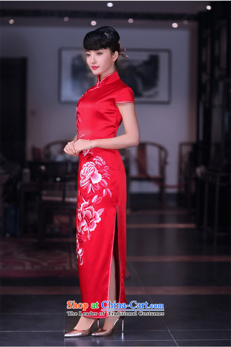 The advent of the love of birds tomorrow 2015 Spring New heavyweight silk embroidery retro long red qipao QD668 marriage red - 15 days pre-sale is made up of the picture, the price and the S brand platters! The elections are supplied in the national character of distribution, so action, buy now enjoy more preferential! As soon as possible.
