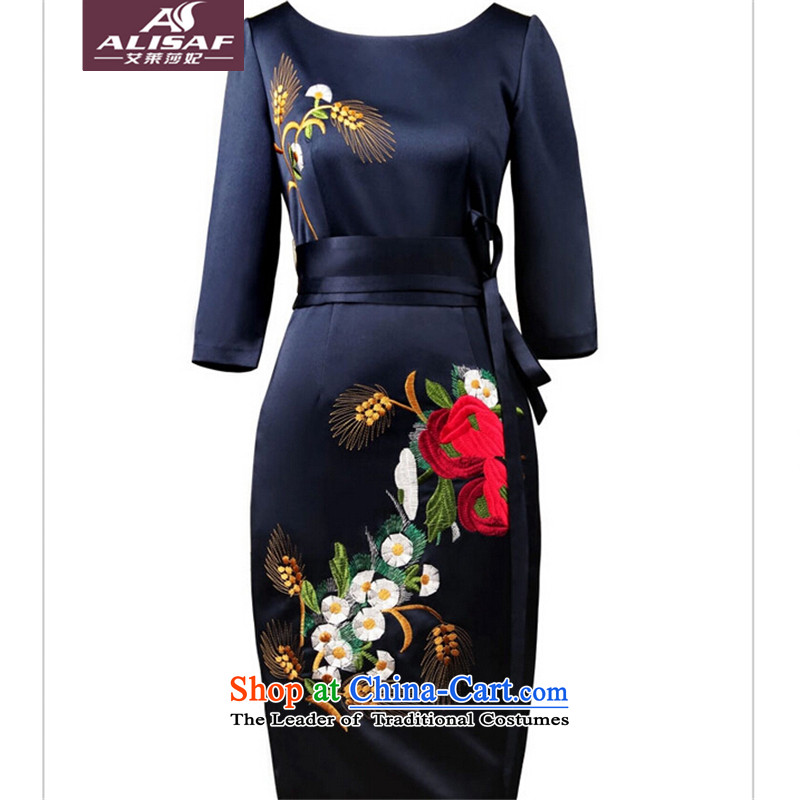 The Aileu Princess Elizabeth female spring 2015 new i noble dinner dress cheongsam dress and embroidery blue S, HIV she princess ALISAF) , , , shopping on the Internet