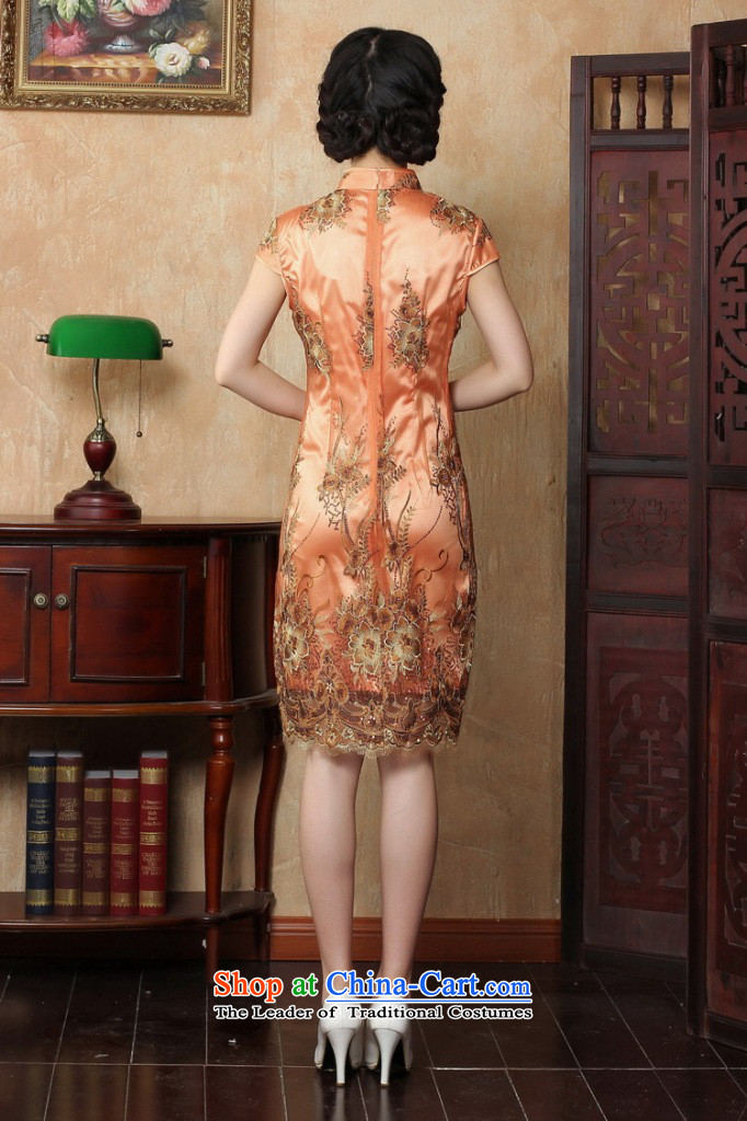 Figure for summer flowers cheongsam dress new Chinese improved collar lace short qipao stylish elegance Sau San cheongsam dress figure color M brand, prices, picture platters! The elections are supplied in the national character of distribution, so action, buy now enjoy more preferential! As soon as possible.