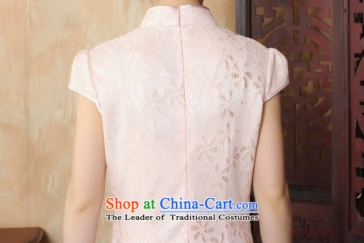 C.o.d. Jie of the new spring and summer Women's clothes improved gentlewoman Mock-neck manually detained dresses qipao  Y pink M picture, prices, brand platters! The elections are supplied in the national character of distribution, so action, buy now enjoy more preferential! As soon as possible.