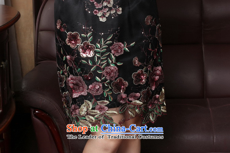 Figure for summer flowers new cheongsam Tang Women's clothes silk cheongsam dress suit Chinese creases improved national wind lace qipao 3XL color image as shown in figure, prices, brand platters! The elections are supplied in the national character of distribution, so action, buy now enjoy more preferential! As soon as possible.