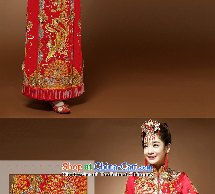Use the dragon skirt-soo Wo Service Spring Chinese wedding dress toasting champagne Bridal Services marriage qipao red S picture, prices, brand platters! The elections are supplied in the national character of distribution, so action, buy now enjoy more preferential! As soon as possible.