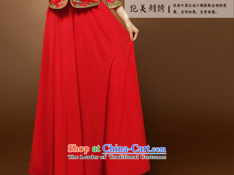 The privilege of serving the new 2015-Leung Chiu-red bride wedding dress Chinese long-sleeved qipao toasting champagne 7 Services XL pictures, price red, brand platters! The elections are supplied in the national character of distribution, so action, buy now enjoy more preferential! As soon as possible.