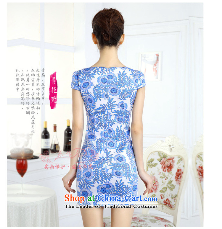 In accordance with the American female, porcelain cheongsam dress spring female qipao short-sleeved LYE66617 porcelain M picture, prices, brand platters! The elections are supplied in the national character of distribution, so action, buy now enjoy more preferential! As soon as possible.