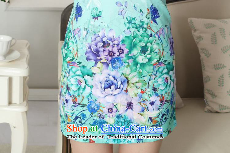 158 Jing gentlewoman stylish cotton jacquard cheongsam dress short Sau San new improved cheongsam dress photo color 2XL Photo, prices, brand platters! The elections are supplied in the national character of distribution, so action, buy now enjoy more preferential! As soon as possible.