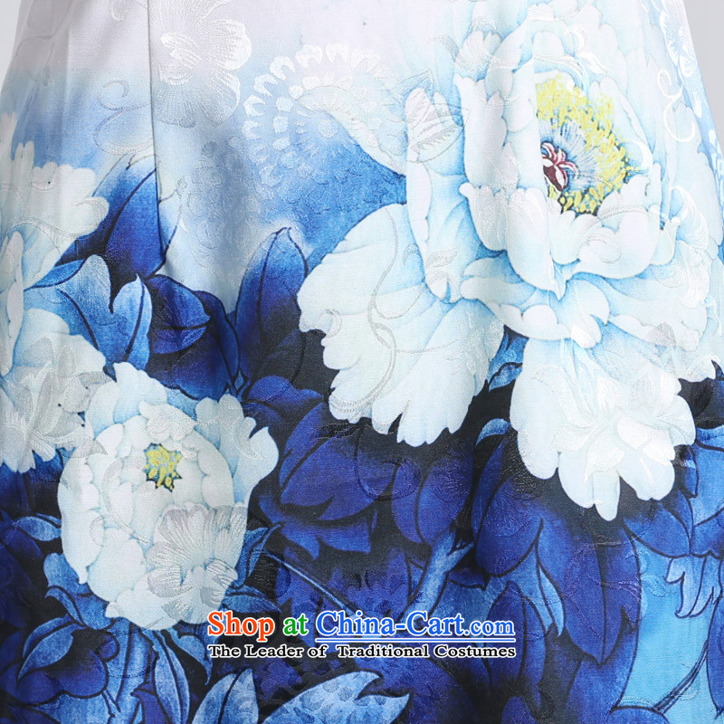 In accordance with the stamp duty, classical music gentlewoman qipao retro embroidery flower girl LYE66629 qipao Sau San short white , in accordance with the (leyier Lok) , , , shopping on the Internet