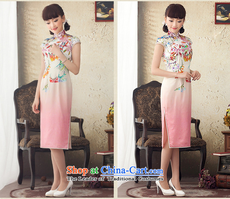 A Pinwheel Without Wind Red Window 2015 Yat spring and summer in New long silk cheongsam dress improved stylish stamp dresses RED M picture, prices, brand platters! The elections are supplied in the national character of distribution, so action, buy now enjoy more preferential! As soon as possible.