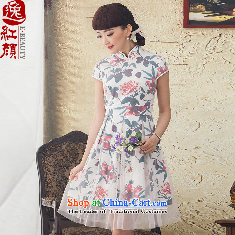 A Pinwheel Without Wind Lan Hsin Yi?2015 spring_summer in New Long dress ethnic retro female white?M