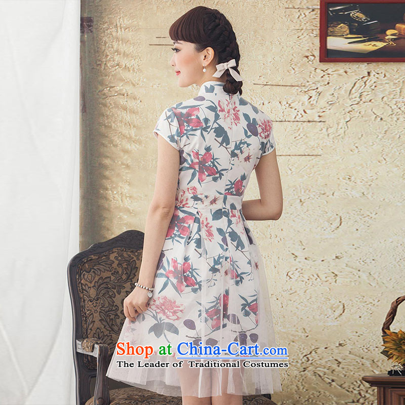 A Pinwheel Without Wind Lan Hsin Yi 2015 spring/summer in New Long dress ethnic retro female white M Yat Lady , , , shopping on the Internet